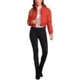 thumbnail image 2 of INSPIRE CHIC Women's Winter Bomber Jacket Outwear Baggy Padded Cropped Coats M Red, 2 of 6