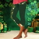 thumbnail image 1 of TaTaai Women St. Patrick's Day Allover Print High Waist Capri Leggings Skinny Stretchy Breathable Non See-through Machine Washable Holiday Party Sports Casual Wear Gift, 1 of 5
