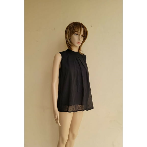 Women´s Chiffon Top Size S Black