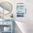 thumbnail image 2 of MODE HOME 11.5"x17" Rustic Wooden Beach Wall Art, Starfish Coastal Decor, Ready to Hang Sign for Bathroom & Bedroom, 2 of 9