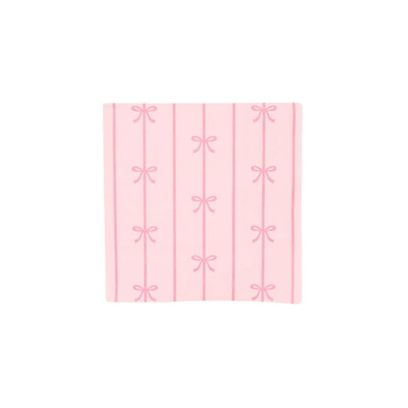 Petal Pink Signature Bow Small Napkins - 20ct