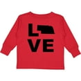 thumbnail image 3 of Inktastic Love Nebraska Boys or Girls Long Sleeve Toddler T-Shirt, 3 of 5
