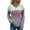 Gray, variant on Odeerbi Sweaters For Women Knit Sweater Autumn Winter 2025 New Bottoming Long-sleeved Pullover Color-blocking V-Neck Black