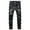 126-5, variant on Boy's Stretch Fit Ripped Destroyed Jeans Pants Cargo Pants Classic Elastic Waist Straight Leg Multi-Pockets Comfy Kids Pants for Boys
