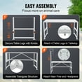 thumbnail image 5 of VEVOR Goat & Sheep Stand, 51x23 inch Livestock Stand, Metal Livestock Milking and Shearing Stand 21" to 33" Adjustable Height, with Headpiece and Nose Loop, 500lbs Loading Weight, White, 5 of 9