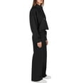 thumbnail image 4 of Womens Two Piece Lounge Sets Mock Turtleneck Tops Wide Leg Drawstring Pants Sweatsuit with Pockets Black L, 4 of 4