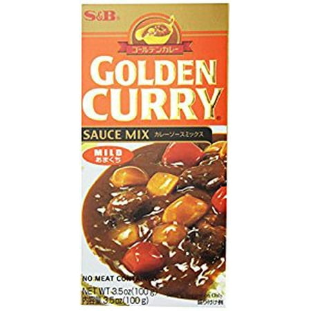 S & B Golden Curry Sauce Mix  Mild  3.5 oz (Best Japanese Curry Mix)