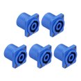 thumbnail image 1 of 5pcs 4 Pole Speaker Jack Twist Lock,1 Inch XLR Speaker Panel Mount,Blue, 1 of 7