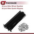 thumbnail image 5 of Unique Bargains 36 Set 12G Bicycle Spokes 12G Bike Wheel Spokes 45 Steel Black-152mm, 5 of 7