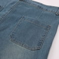 thumbnail image 6 of OSOLU Solid Color Women New 2025 Loose Wide Leg Large Size Casual Washed Button Micro Horn Jeans Women Cozy Pants Trousers Daily Relaxed Fit Breathable Bottoms, 6 of 7