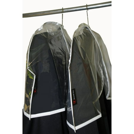 Smartek Clear Vinyl Durable Shoulder Covers For Suits & Clothing Closet (Best Way To Organize Closet By Color)