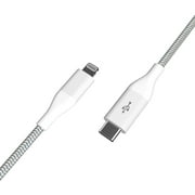 Auto Drive LXMF028 6 ft Single Piece With USB-C to lightning, White