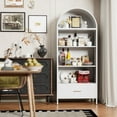 thumbnail image 5 of SUPEER 73-Inch Arched Metal Storage Display Cabinet with Drawers，Assembly Required, 5 of 7