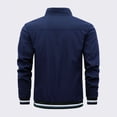 thumbnail image 5 of Chaqueta bomber informal de color liso a la moda para hombre, abrigo ajustado para hombre, nueva llegada, chaquetas de béisbol, chaqueta para hombre, ropa deportiva para primavera y otoño, 5 of 5