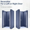 thumbnail image 3 of Sunny Shower Frameless Pivot Shower Door 32 in. W x 72 in. H in Chrome Finish, 3 of 11
