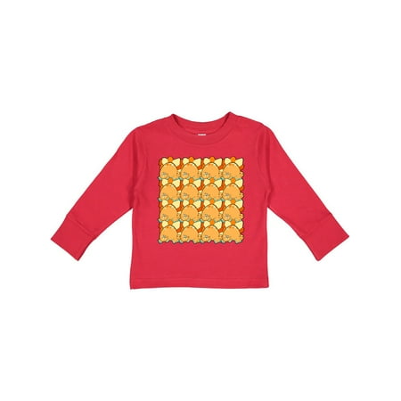 

Inktastic Stegosaurus Orange Dinosaur Pattern Autism Affected Gift Toddler Boy or Toddler Girl Long Sleeve T-Shirt