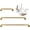 Gold, variant on 3 Pack Commercial Handicap Grab Bars,  Brushed Nickel Bathroom Grab Bar for Shower, Anti Slip Bathroom Balance Bar,Safety Hand Rail for Elderly Injury Senior (Brushed Nickel, 18", 36", 42")