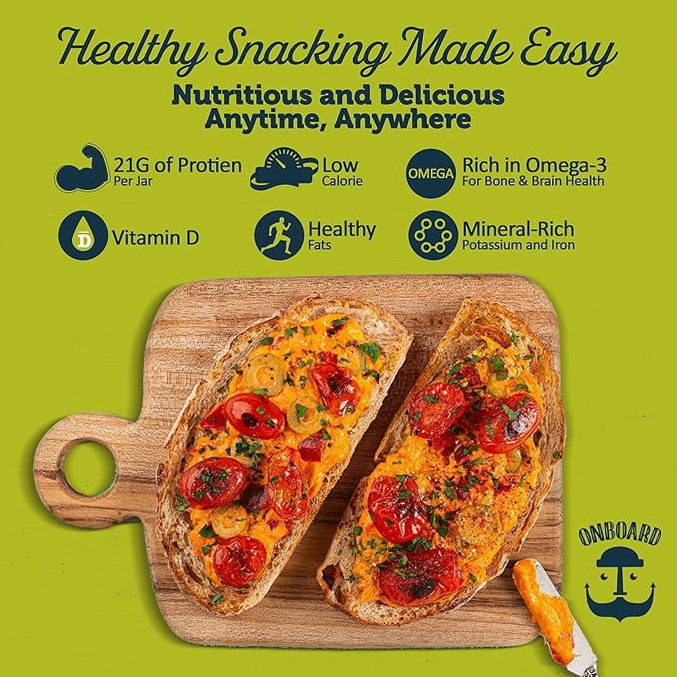 Onboard Yellowfin Spicy Tuna Spread, 7.1 oz Jar, Nuts and Soy Free, Contains Egg and Fish (Tuna)