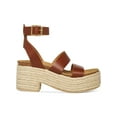thumbnail image 2 of Steve Madden Womens Kelton Leather Ankle Strap Platform Sandals, 2 of 3