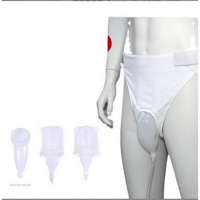 Receptor de orina masculino para inodoro externo Receptor de orina para reposo en cama masculino Bolsa de orina para hombres