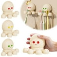 thumbnail image 2 of Toothbrush Holder Cute Octopus Style With Suction Cup For Electric Toothbrush Rack Wall-mounted, 2 of 8