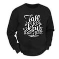 thumbnail image 4 of Mens Pullover Tops Thanksgivingplus Size Fashion Holiday Logo Print Hip Hop Oversized Mens Sweaters,Black,L, 4 of 5