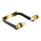 thumbnail image 5 of Protector de manillar de motocicleta Estilo de fibra de carbono Aleación de aluminio Universal 22 mm / 0,87 pulgadas Dorado, 5 of 14
