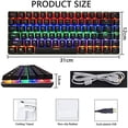 thumbnail image 4 of Ajazz AK33 Wired Gaming Keyboard with LED Lighting, Black, 4 of 8