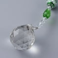thumbnail image 6 of 2pcs Faceted Glass Ball Chandelier Suncatchers Prisms with Alloy Beads Green 190mm, 6 of 8
