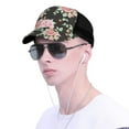 thumbnail image 4 of Lsque Rose Flowers Printed Trucker Hat - Baseball Cap for Men Women - Breathable Mesh Side, Adjustable Fit - for Casual Wear, 4 of 7