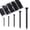 Black, variant on Brick Steel Nails Assortment Kit (350 pcs), Galvanized Concrete Wall Nail | for Hanging Pictures and Woodworking, Cement Nails Suit for Drywall and Pine,5 Size Assortment
