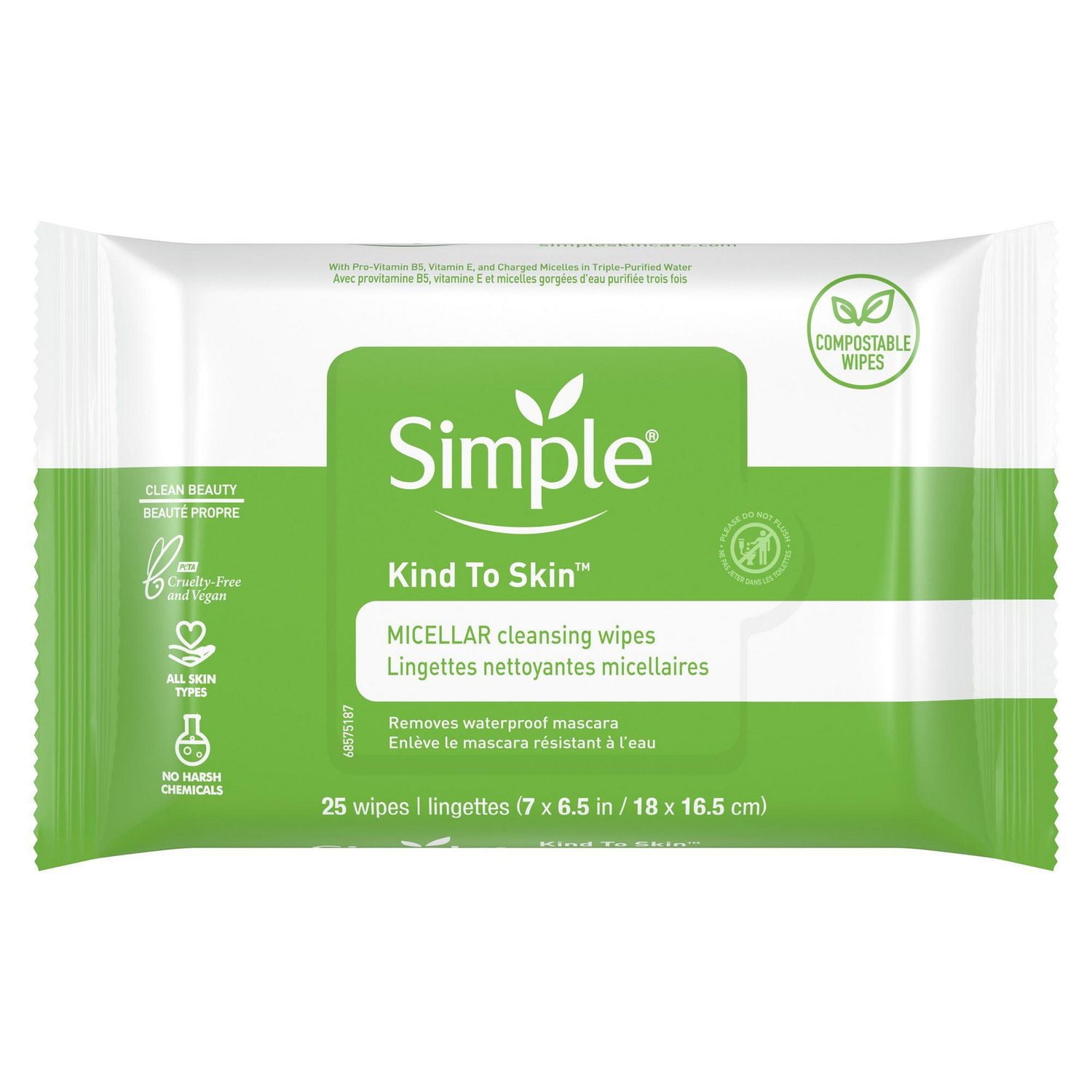 Simple Micellar Facial Wipes