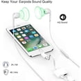 thumbnail image 5 of Ml 2 in 1 Headphone Adapter for iPhone - Lightning to 3.5mm Jack Adapter Aux Audio & Charger Splitter Dongle Compatible with iPhone 14 13 12 11 Pro Max XS XR X 8 7 6 iPad, Support iOS 16 - 2 Pack, 5 of 8