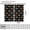 thumbnail image 4 of Rainbow Blackout Curtains Boho Colorful Cartoon Cute Abstract Rainbow Black Art Printed Kids Girls Bedroom Living Room Nursery Rod Pocket Decoration Window Drapes 2 Panels W21xL54in, 4 of 6