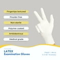 thumbnail image 5 of TRICARE Medical Latex Exam Gloves, Large, 100/Box, Natural White, Medium Duty, Powder Free, 5.5 Mil, 5 of 10