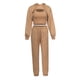 thumbnail image 3 of Chaleco Sudaderas con capucha y chaleco y pantalón con cordón para mujer Ropa deportiva con capucha de ocio de color sólido Ygjytge Caqui M para Mujer, 3 of 9