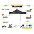 thumbnail image 6 of Quik Shade 10' X 10' Solo Steel 100 Square Feet Of Shade Straight Leg Outdoor Pop-Up Canopy, Olive, 6 of 11