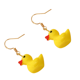 thumbnail image 2 of Sonducket 1 par de pendientes de gota de pato, colgante de gancho de animal de dibujos animados de moda de plástico, pendientes de tuerca para Ropa, zapatos y accesorios Miscelánea, 2 of 6