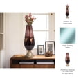 thumbnail image 4 of Sleek Tapered Glass Vase for Living Room Decor - Decorative Flower Vase Arrangement for Table Decor - Modern Accent for Home Styling, Bedroom, Office, or House Display - 19", Bronze & Copper, 4 of 11