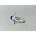 thumbnail image 3 of Heaven Crafts Natural Lapis Lazuli Ring Blue Gemstone 925 Sterling Silver Gift For Her, 3 of 6