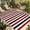 Black Red, variant on Coral Cyan Stripe Outdoor Rug for Patio/Deck/Porch, Non-Slip Large Area Rug 3 x 5 Ft, Geometric Grey White Vertical Striped Indoor Outdoor Rugs Washable Area Rugs, Camping Rug Carpet Runner