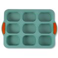 thumbnail image 2 of Worallymy - Molde de silicona para tartas, 9 cavidades, ovalado, bricolaje, molde para hornear, chocolate, pan, tortitas, antiadherente, herramienta para hornear, verde Worallymy JD735795700, 2 of 7