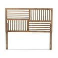 thumbnail image 2 of Baxton Studio Adler Modern and Contemporary Transitional Ash Walnut Finished Wood Queen Size Headboard,Wholesale, 2 of 7