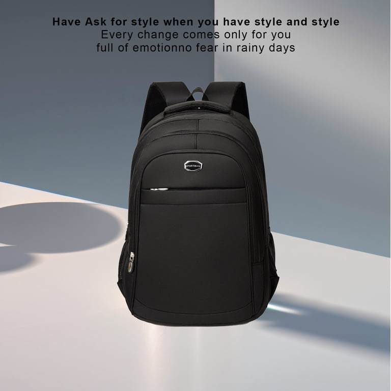 Hk Laptop Backpack For Men Expandable Smart Business Backpack With USB Charging Port Water Resistant Anti-theft Lightweight 15.6 Inch Computer Laptop Bag For Office College Commute Travel Work-Black In
