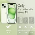 thumbnail image 2 of JETech Silicone Case for iPhone 15 6.1-Inch, Silky-Soft Touch Full-Body Protective Phone Case, Shockproof Cover (Green), 2 of 6
