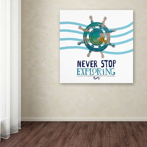 Trademark Fine Art "Exploring" Canvas Art by Lisa Powell Braun