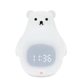 thumbnail image 1 of Luz recargable de la noche del estudiante del usb del silicón de la luz de la noche del despertador del oso blanco grande, 1 of 5