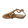 thumbnail image 3 of Victoria K Women's Gladiator Multi Loops Crossover Sandals, 3 of 5