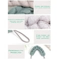 thumbnail image 3 of Aarainbow 2 Paquetes De Esponja Larga Elástica Para Espalda Con Asas De Cuerda, Esponja De Malla Para Ducha De Baño, Exfoliante Corporal, Esponja Trenzada Elástica Para Hombres Y Mujeres (2 Grises), 3 of 5