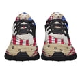 thumbnail image 5 of Yellow Labrador Dog American flag Shoes Sneakers Black Size 3.5, 5 of 7